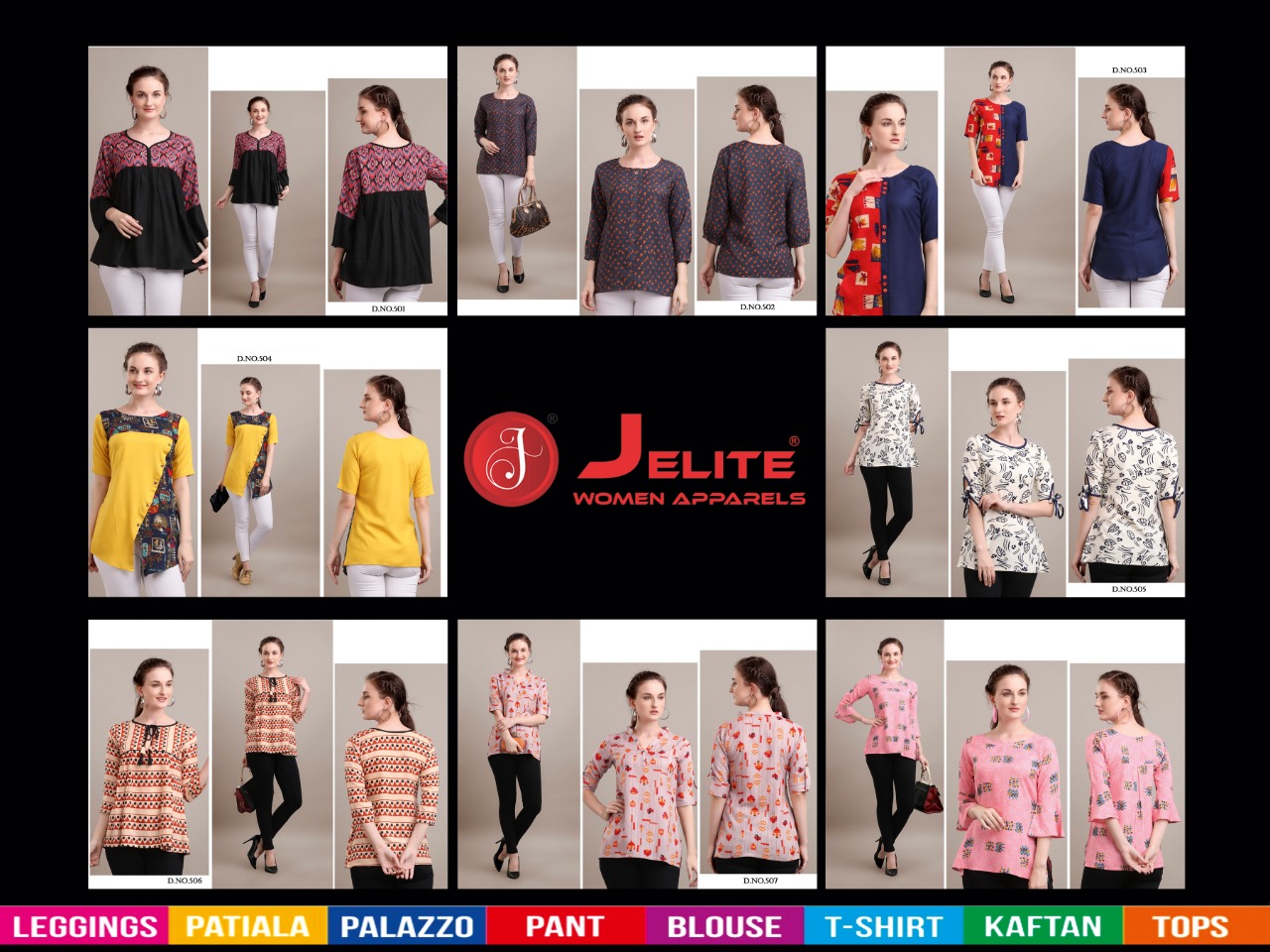 Jelite  Presents  Camellia Stylish Printed Top Collection