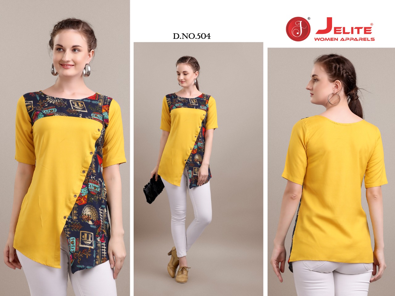 Jelite  Presents  Camellia Stylish Printed Top Collection