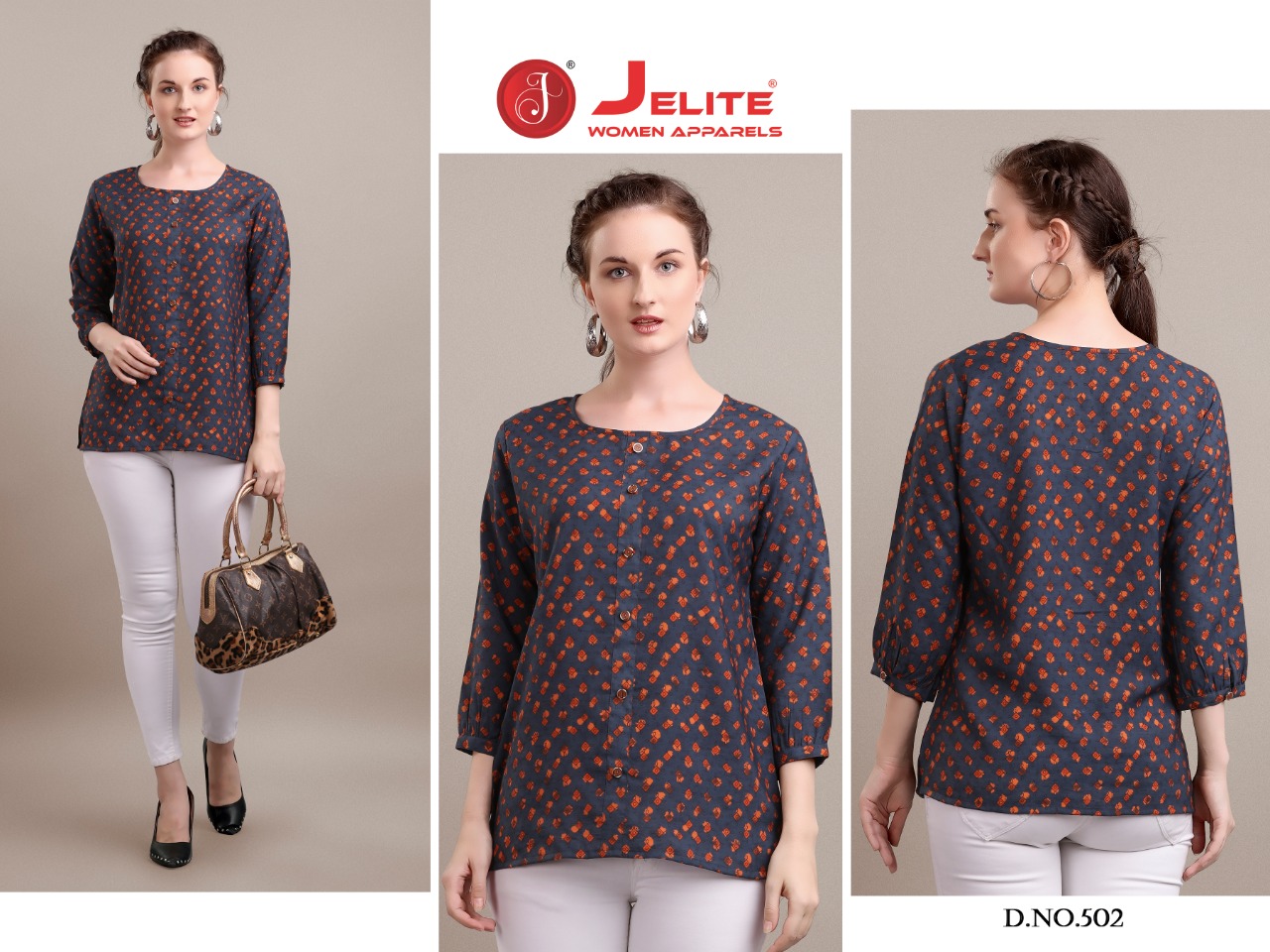 Jelite  Presents  Camellia Stylish Printed Top Collection