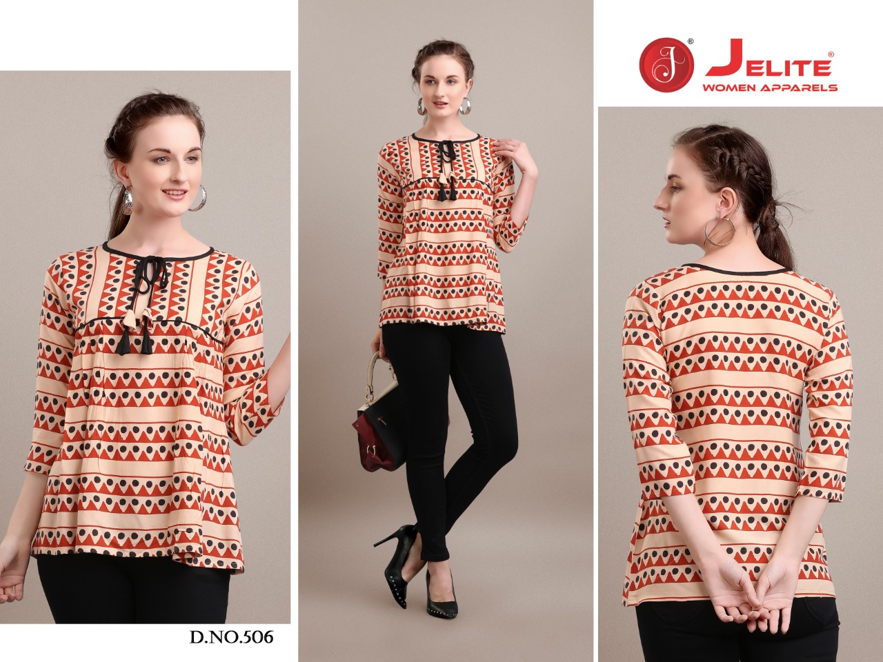 Jelite  Presents  Camellia Stylish Printed Top Collection