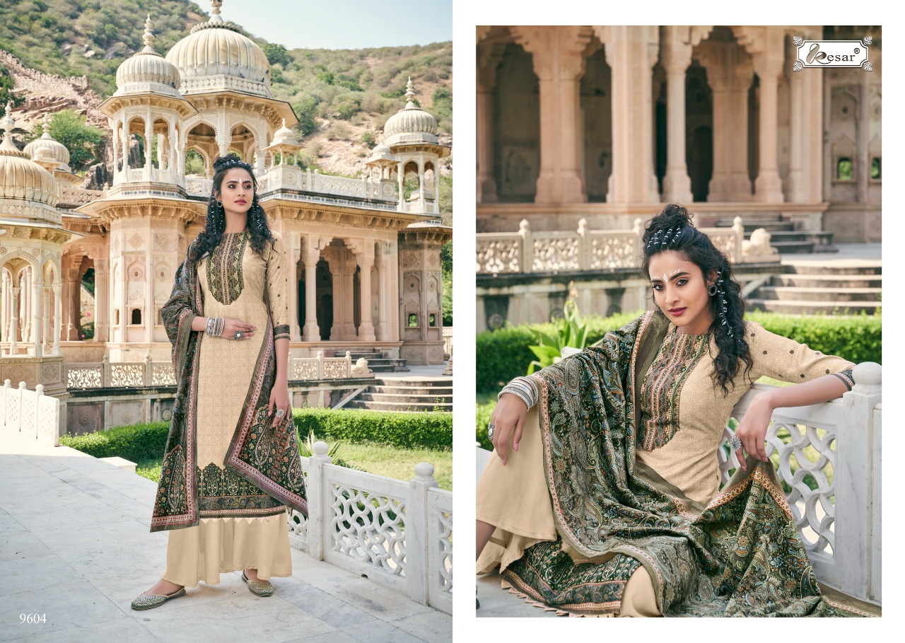 Kesar Presents  Hafsha Designer Dress Material