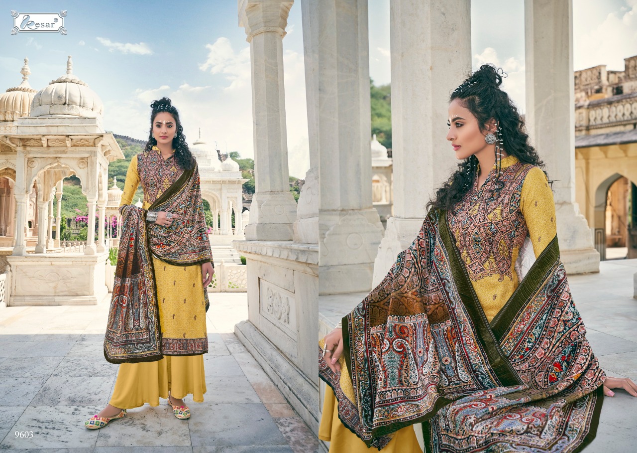 Kesar Presents  Hafsha Designer Dress Material