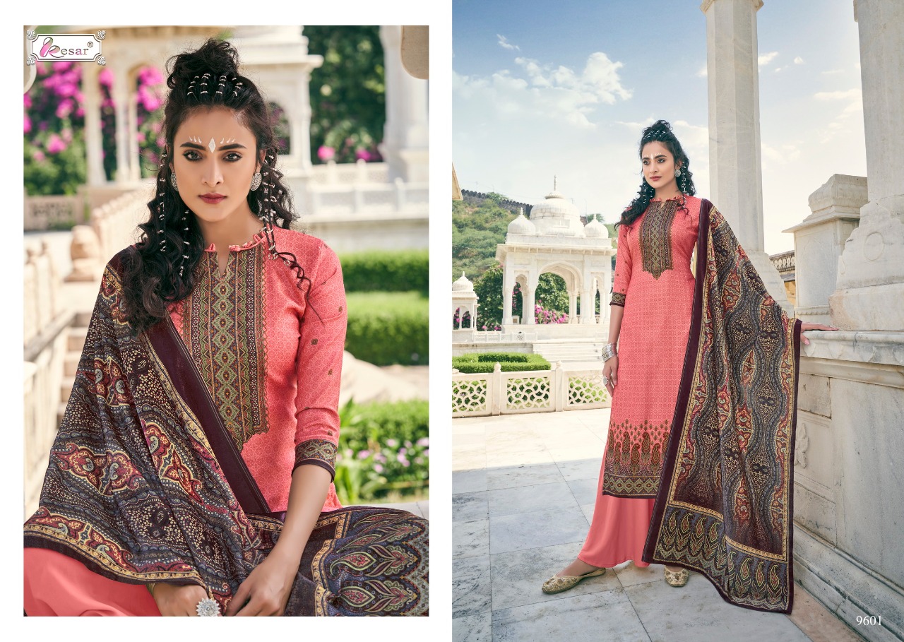 Kesar Presents  Hafsha Designer Dress Material