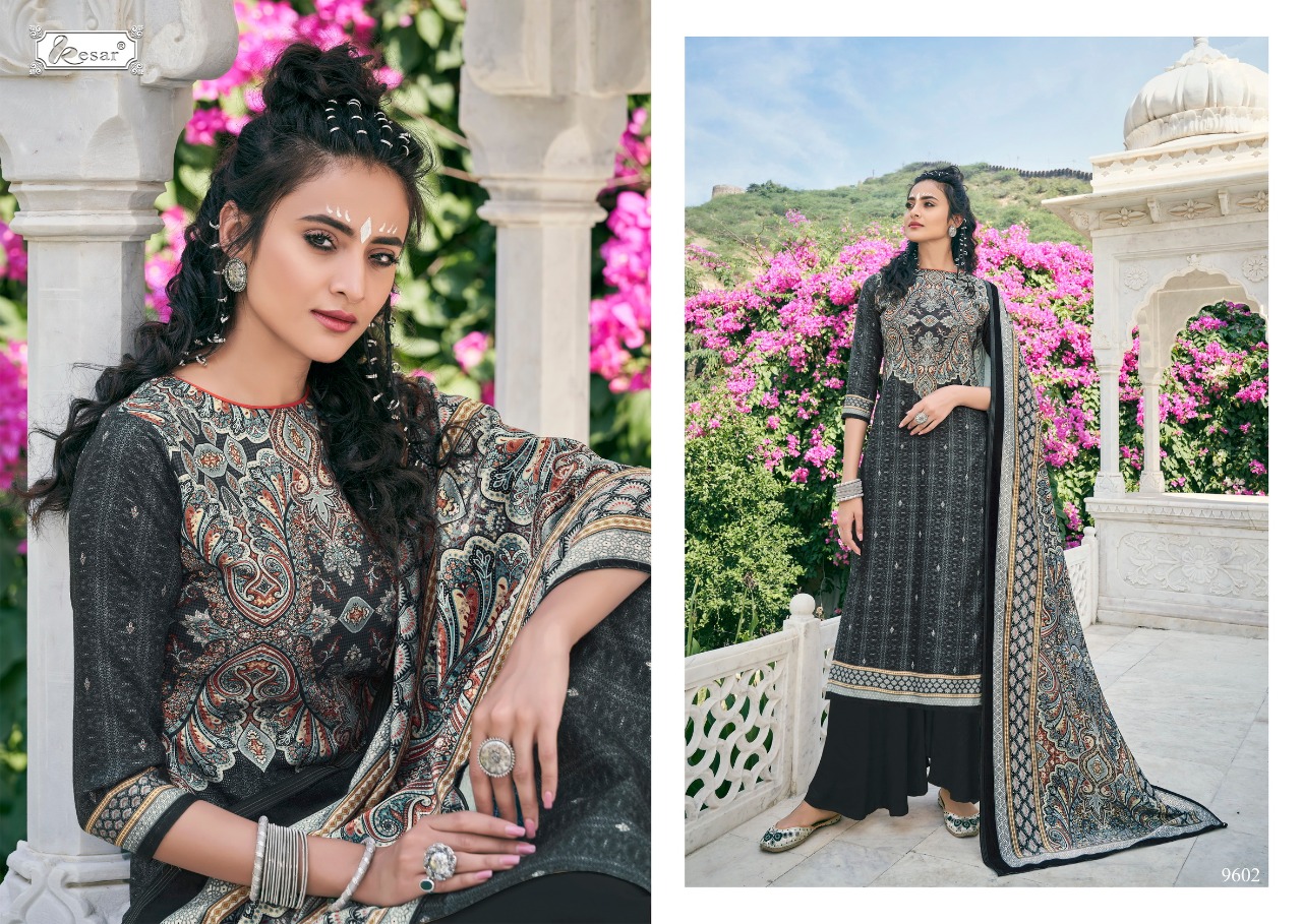 Kesar Presents  Hafsha Designer Dress Material