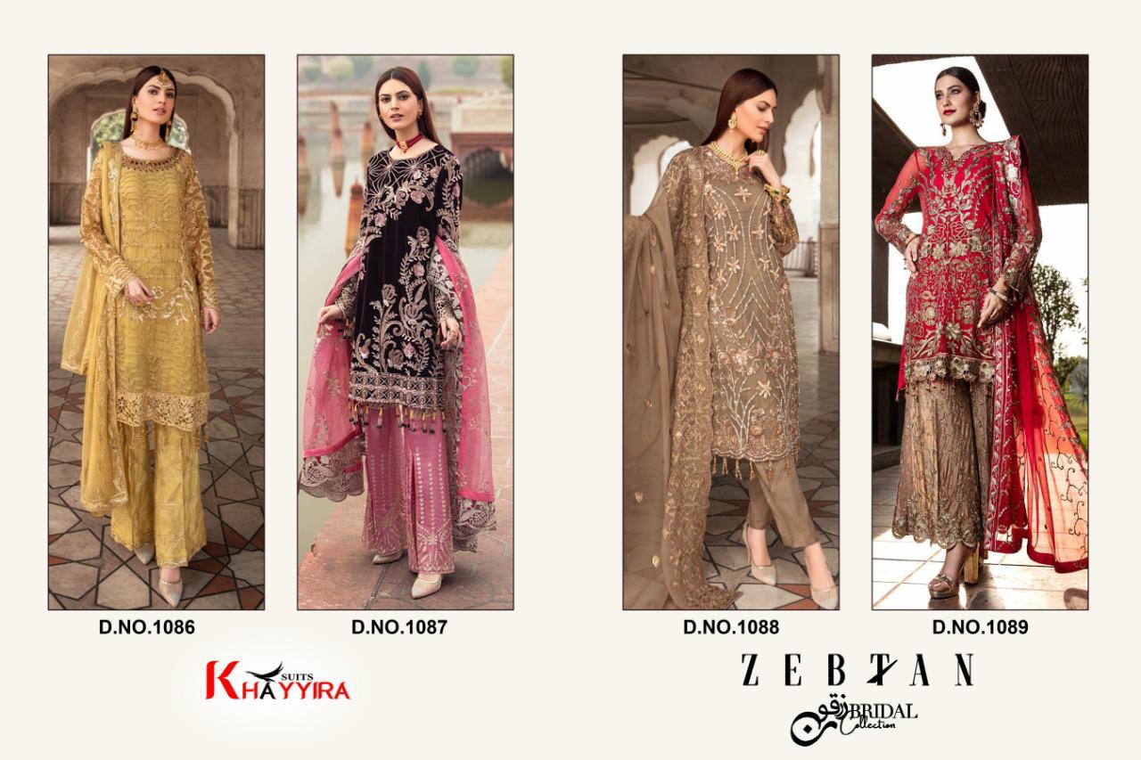 Khayyira Presents  Zebtan Pakistani Salwar Suits Collection