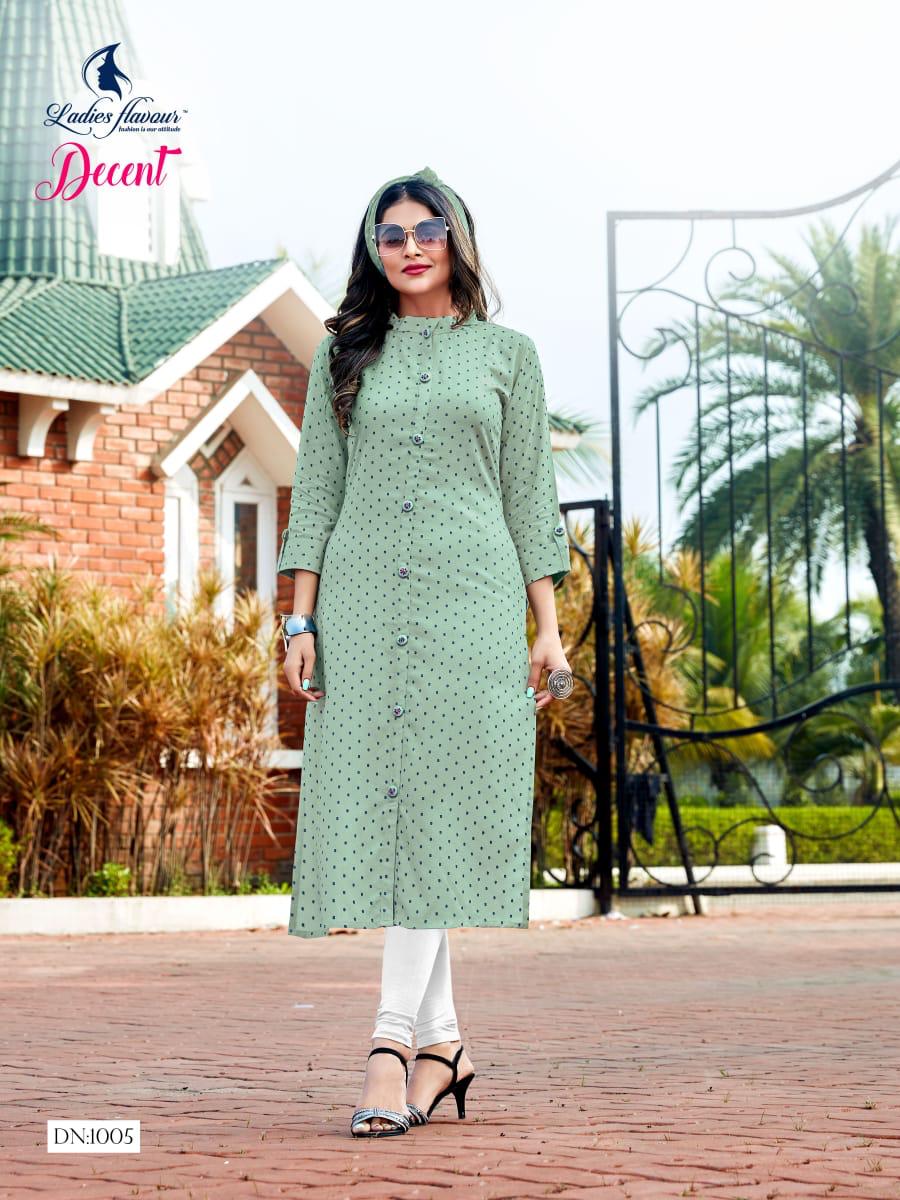 Ladies Flavour Presents  Decent Ethnic Wear Designer  Kurtis Collection