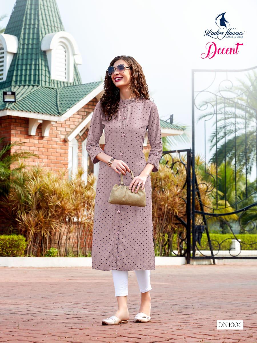 Ladies Flavour Presents  Decent Ethnic Wear Designer  Kurtis Collection