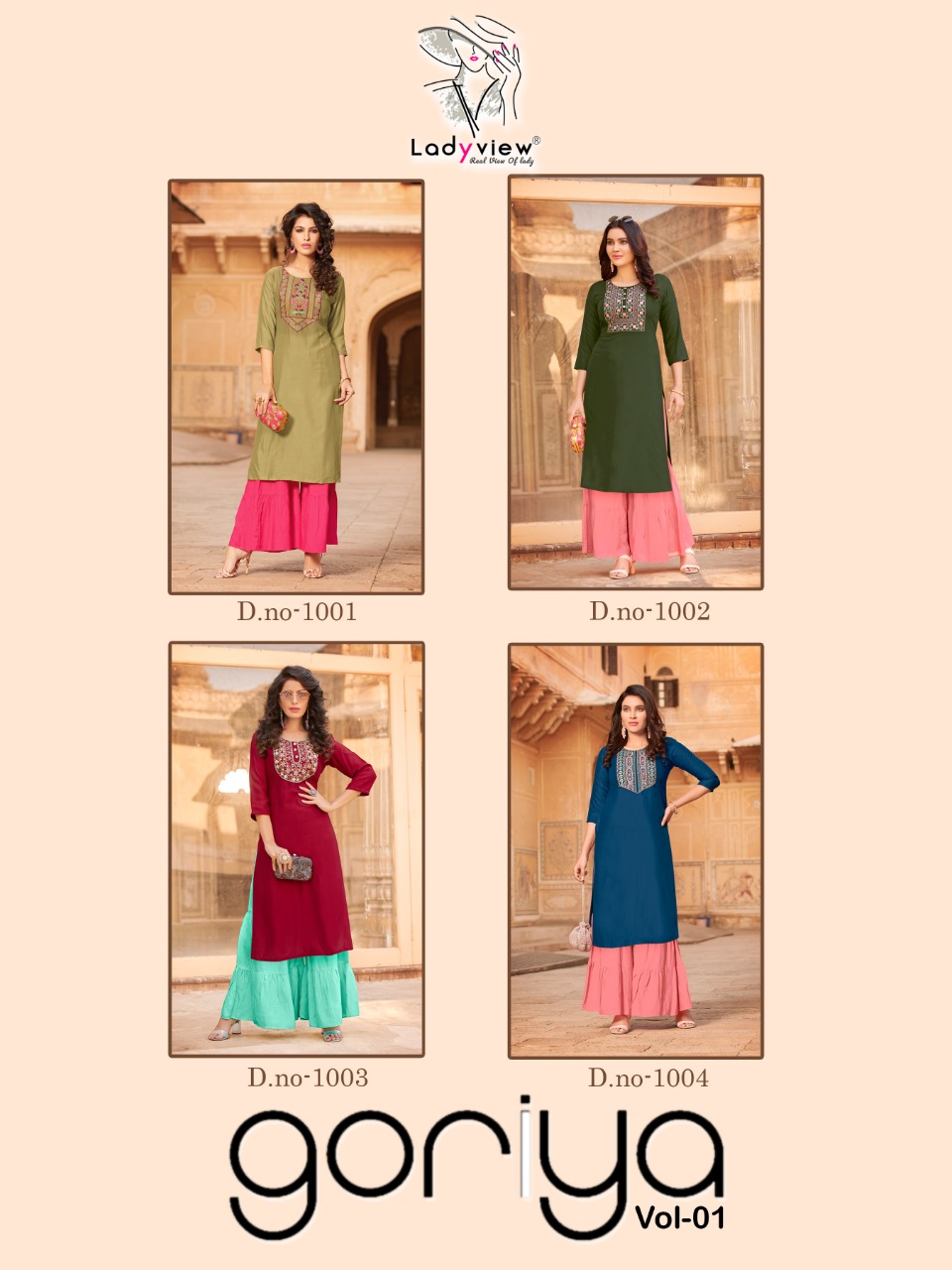 Lady View  Presents Goriya  Vol 1 Designer  Kurti With  Bottom