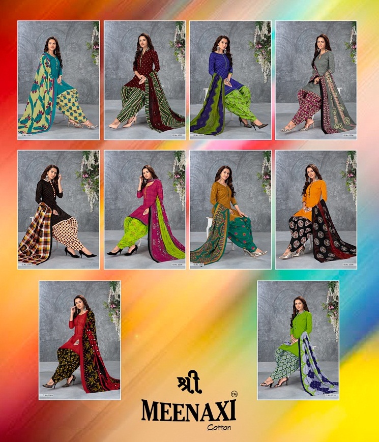 Meenaxi Lunching Sanskruti Patiyala  Vol 1 Designer Dress Material