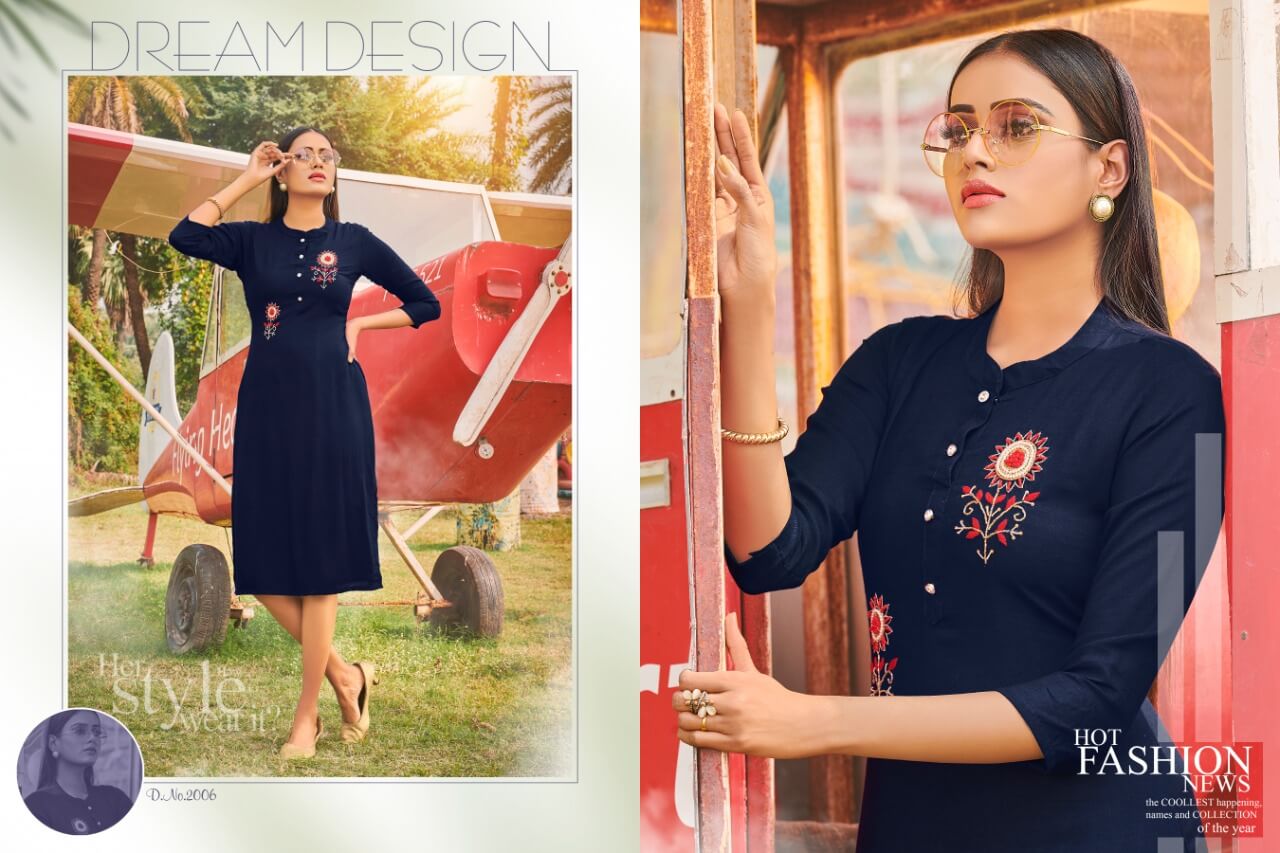 Poorvi Presents Queen Vol 2  Regular Wear Kurtis Collection