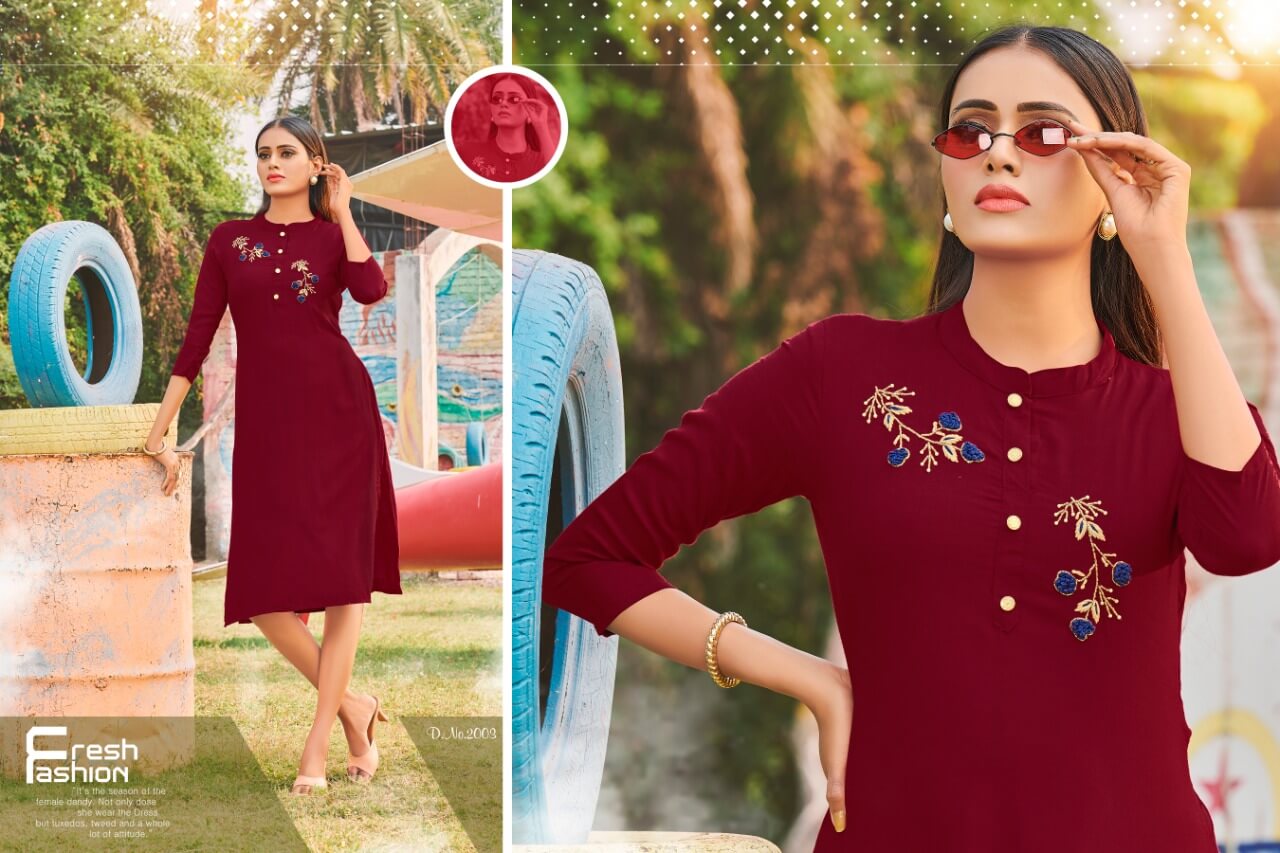 Poorvi Presents Queen Vol 2  Regular Wear Kurtis Collection