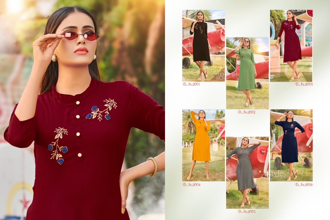 Poorvi Presents Queen Vol 2  Regular Wear Kurtis Collection