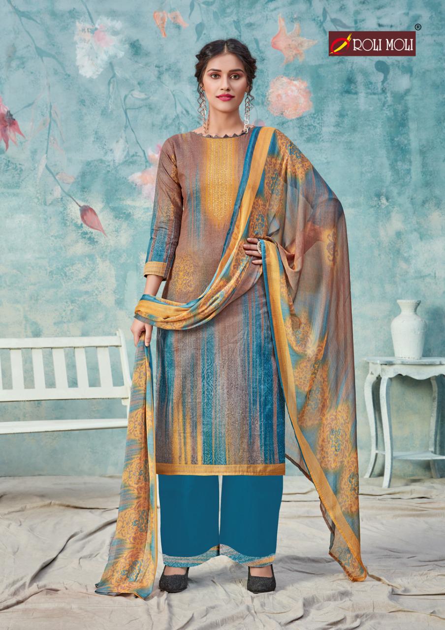 Roli Moli Presents  Silky Cotton  Vol 2 Designer Dress Material Collection