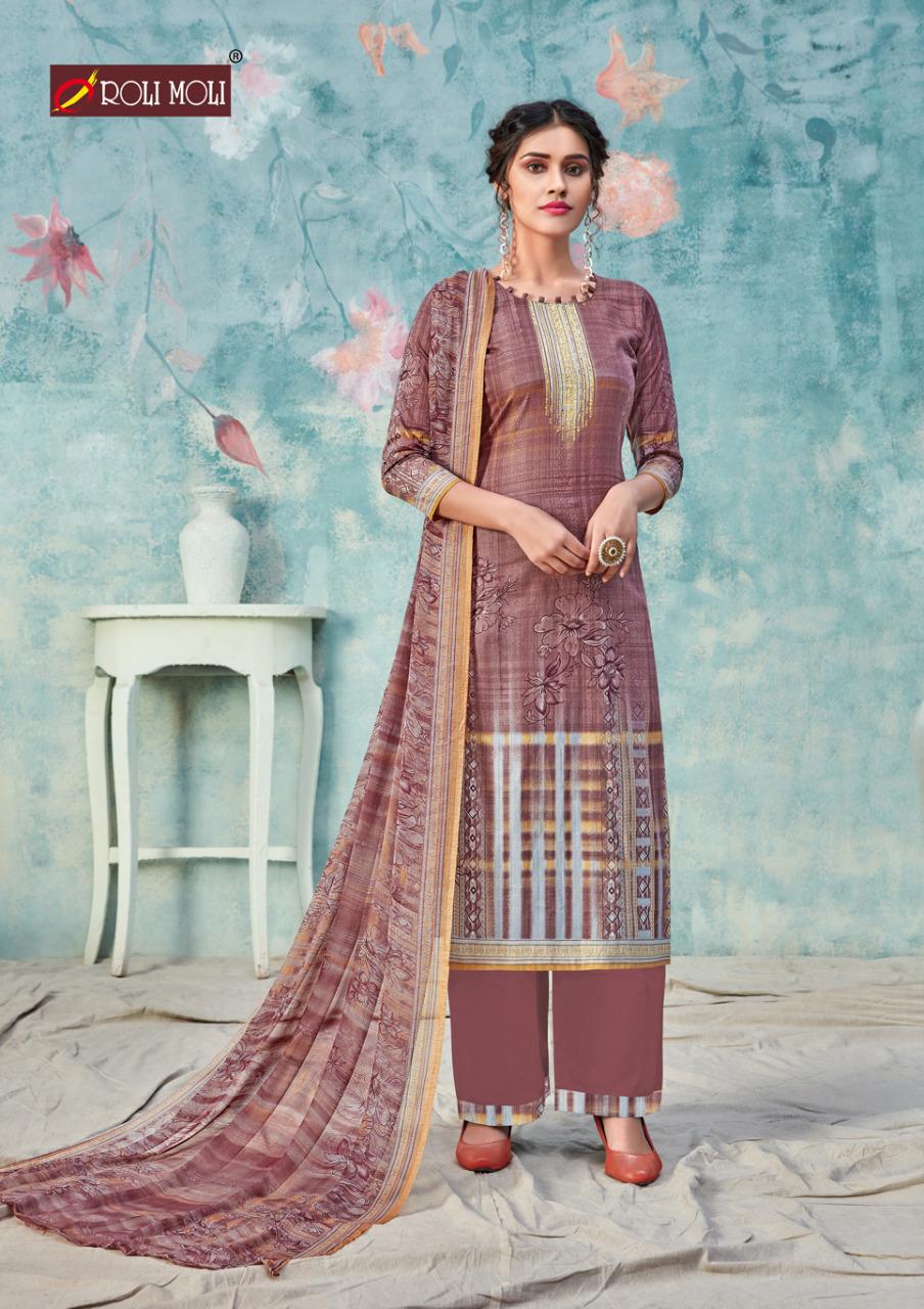 Roli Moli Presents  Silky Cotton  Vol 2 Designer Dress Material Collection