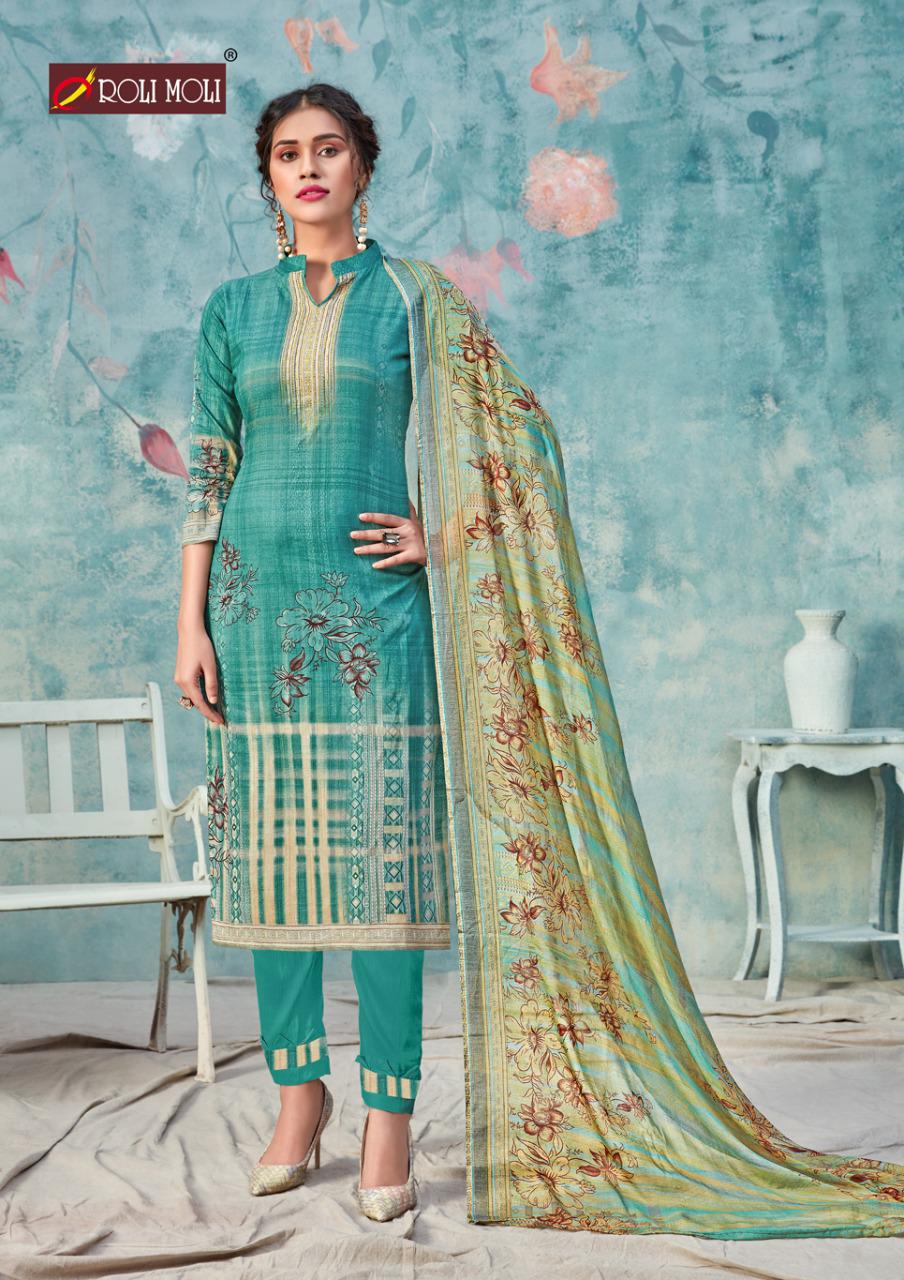 Roli Moli Presents  Silky Cotton  Vol 2 Designer Dress Material Collection