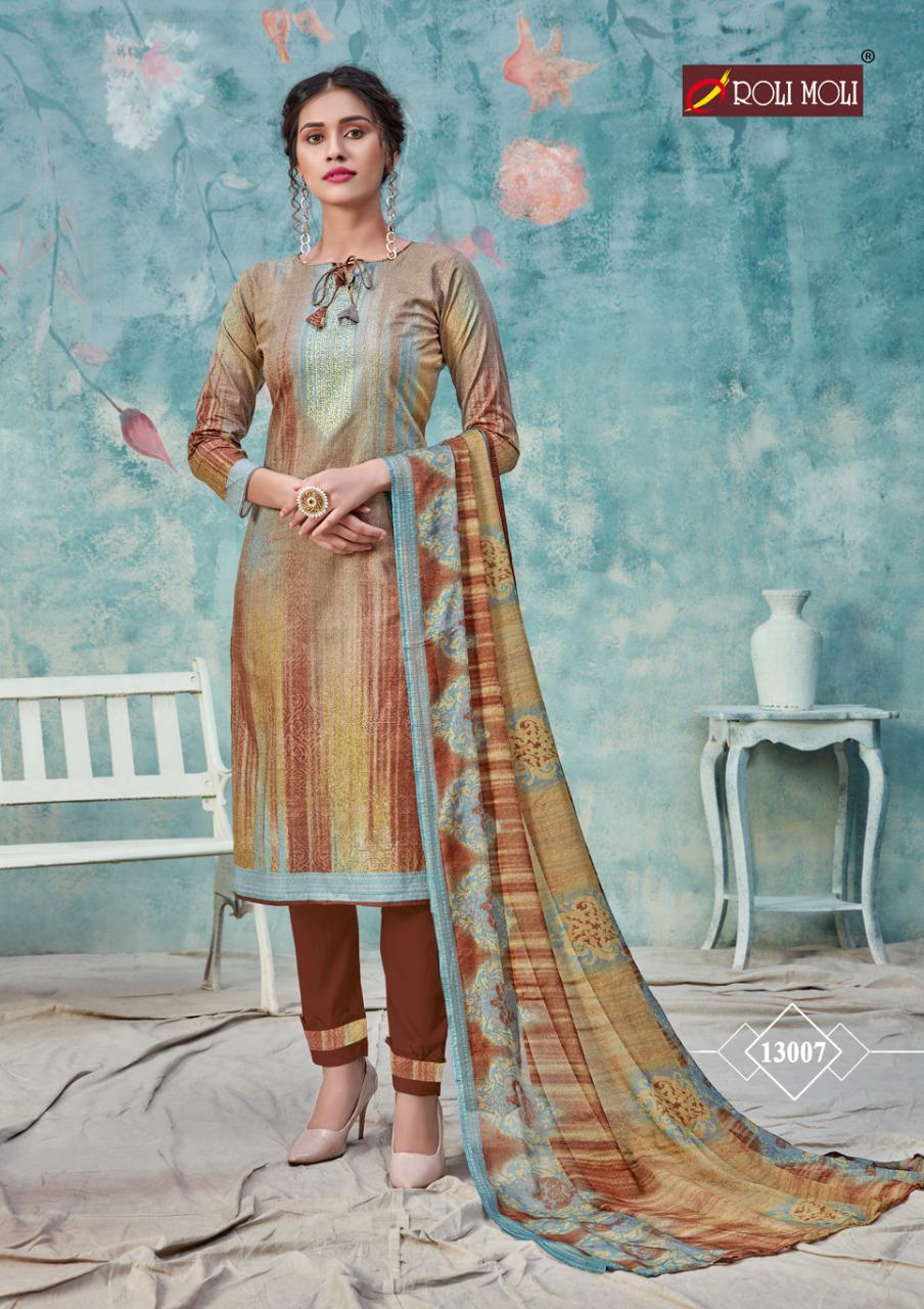 Roli Moli Presents  Silky Cotton  Vol 2 Designer Dress Material Collection