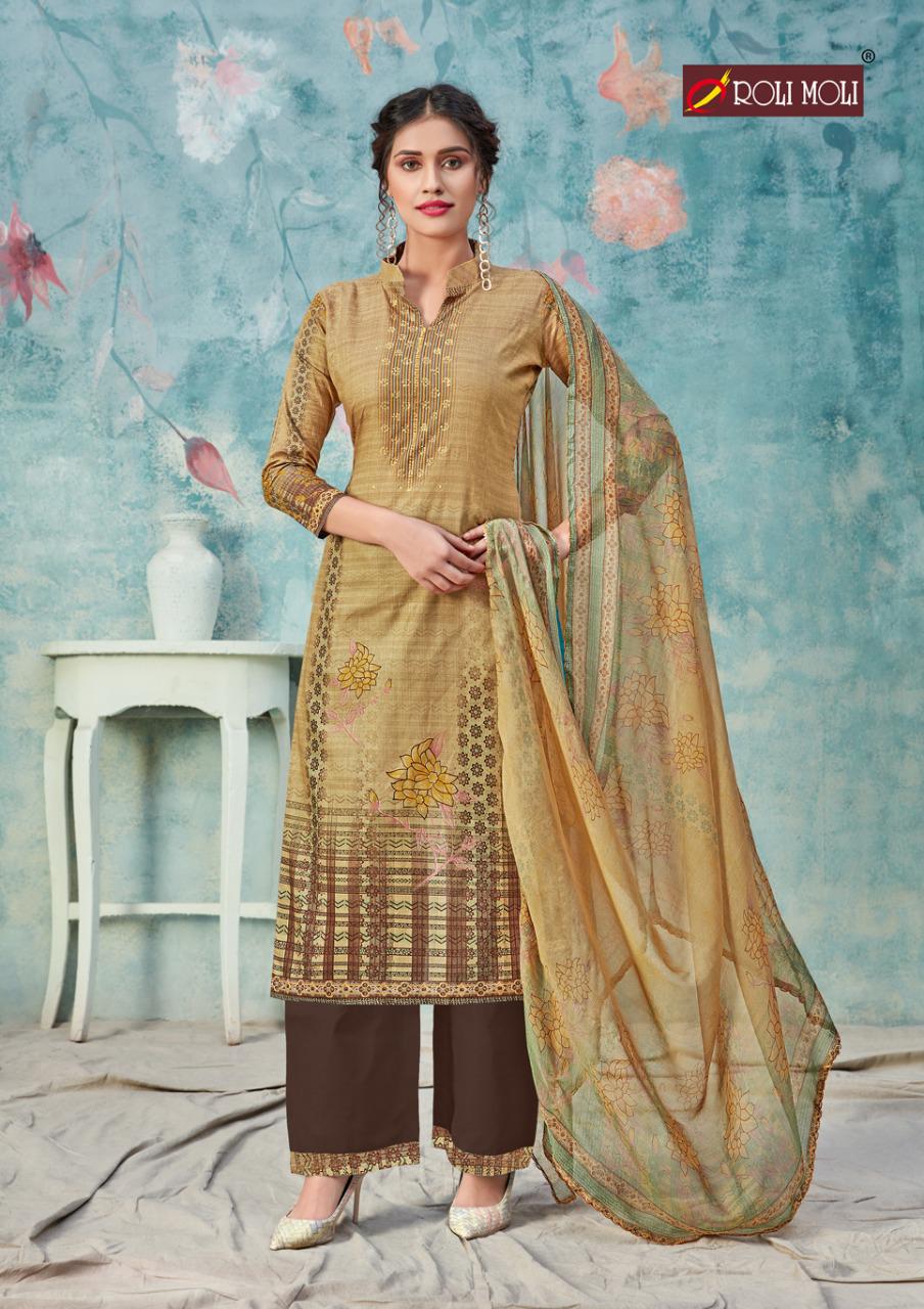 Roli Moli Presents  Silky Cotton  Vol 2 Designer Dress Material Collection