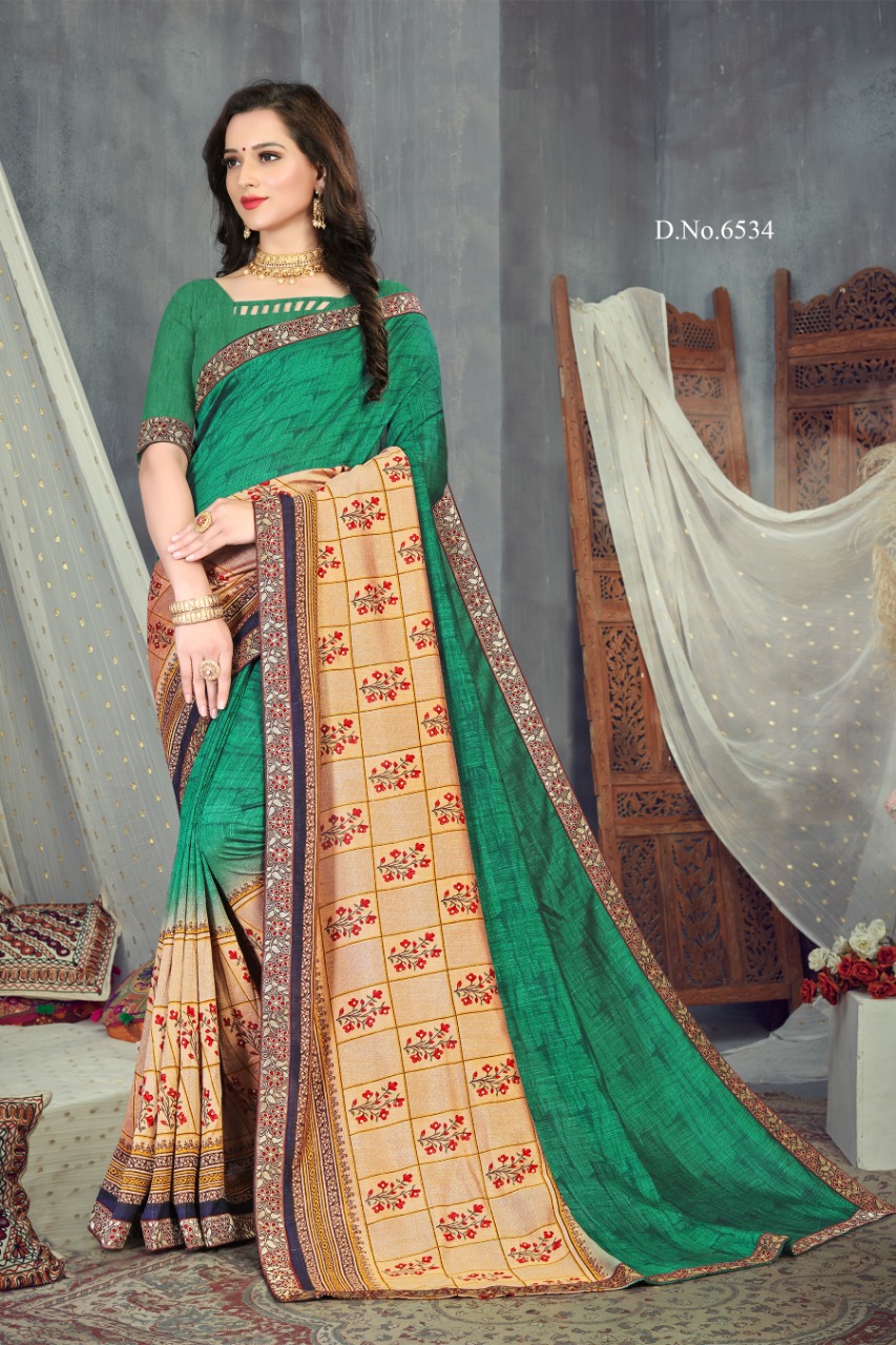 Sitka Presents Khushboo Vol 6  Printed Sarees Collection