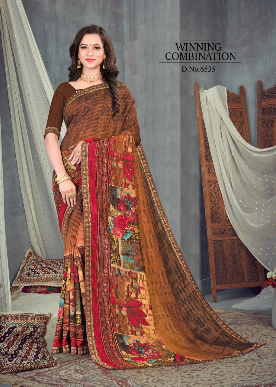 Sitka Presents Khushboo Vol 6  Printed Sarees Collection