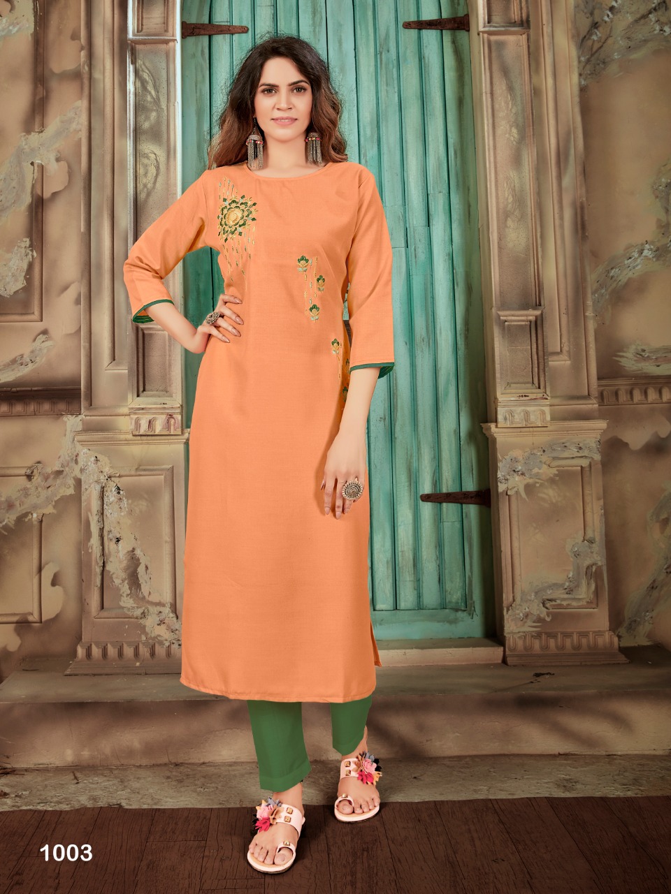 Syasii Presents  Light Galaxy Designer Kurtis Collection