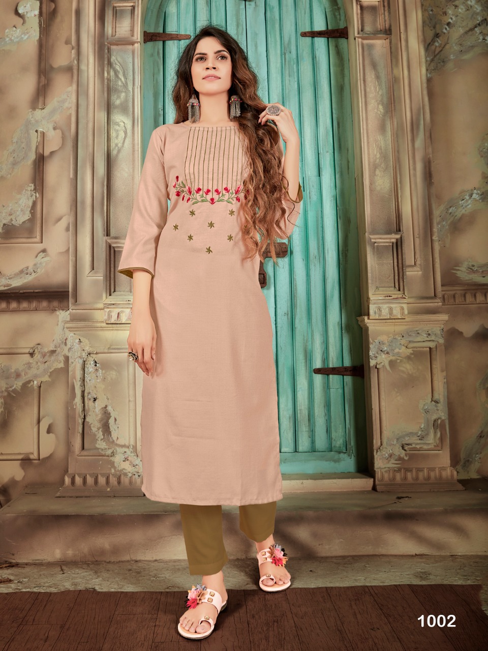 Syasii Presents  Light Galaxy Designer Kurtis Collection