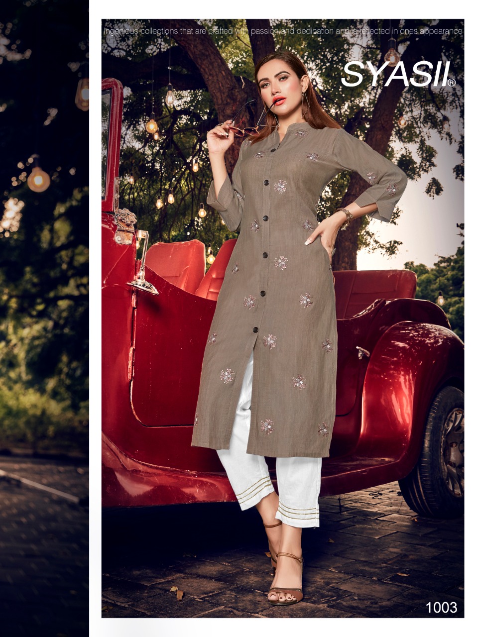 Syasii  Presents Ramia Straight Kurti With Bottom