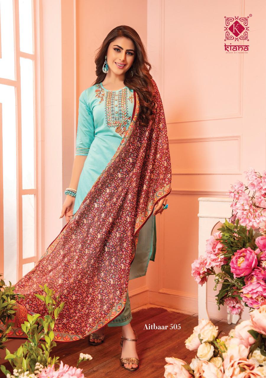 Kiana Launch New New Series Aitbaar Vol 5 Top Bottom With Dupatta Catalogue