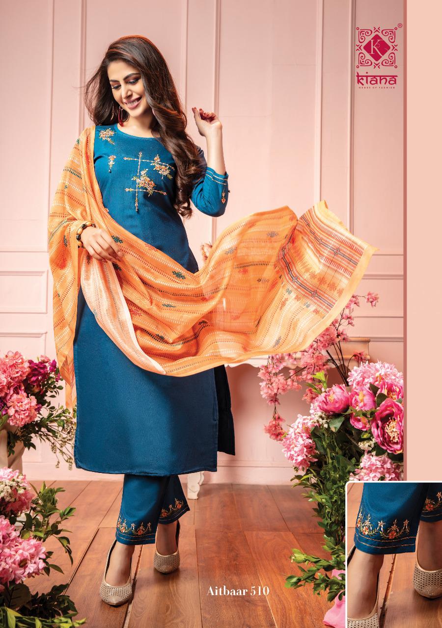 Kiana Launch New New Series Aitbaar Vol 5 Top Bottom With Dupatta Catalogue