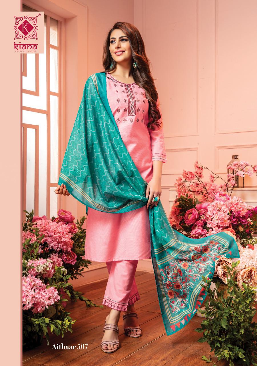 Kiana Launch New New Series Aitbaar Vol 5 Top Bottom With Dupatta Catalogue