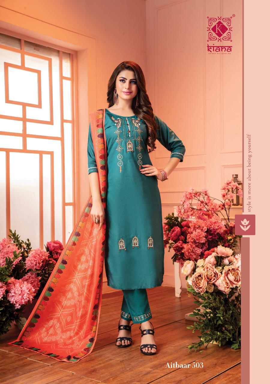 Kiana Launch New New Series Aitbaar Vol 5 Top Bottom With Dupatta Catalogue