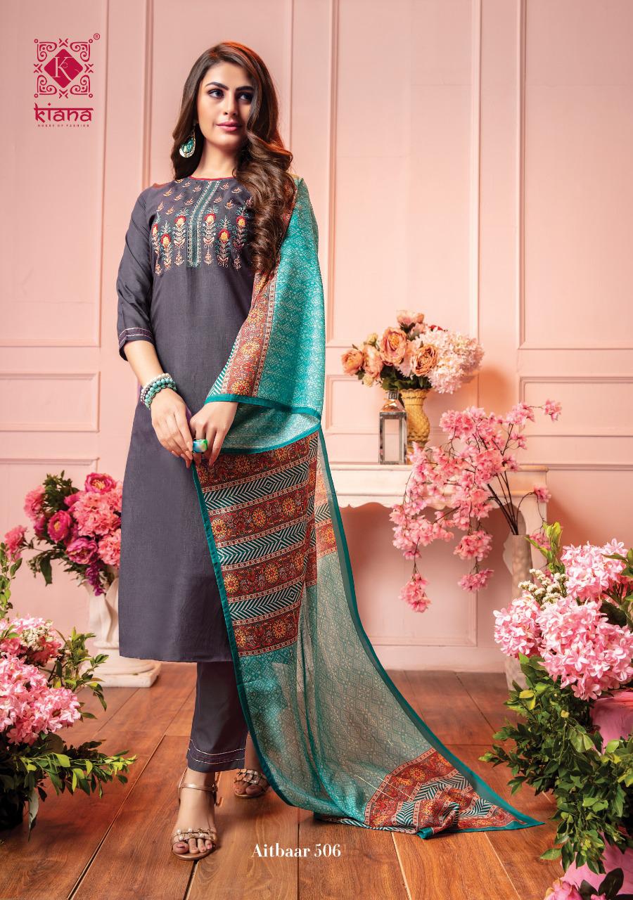 Kiana Launch New New Series Aitbaar Vol 5 Top Bottom With Dupatta Catalogue