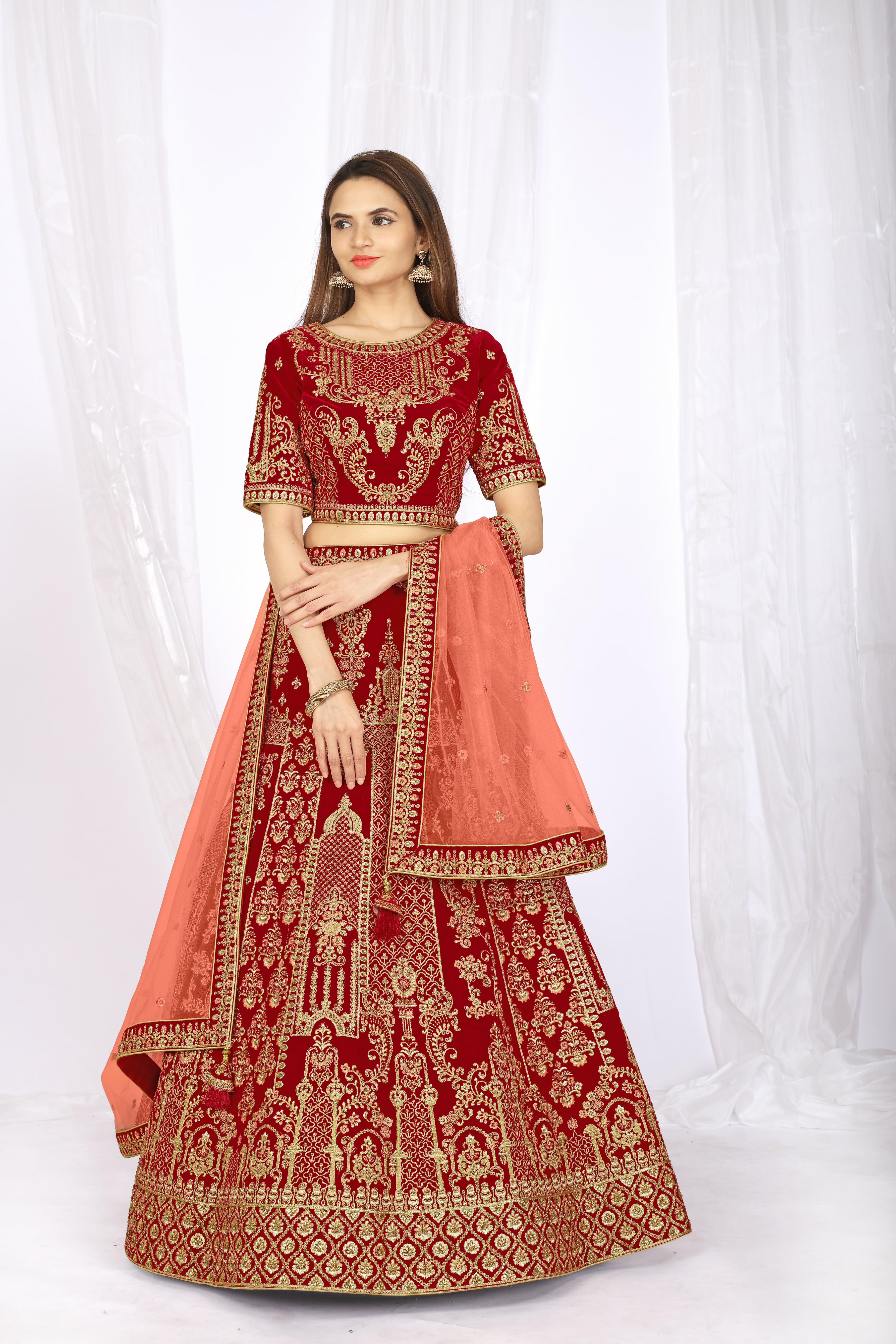 Velvet Lehenga - Latest Collection with Prices - Buy Online