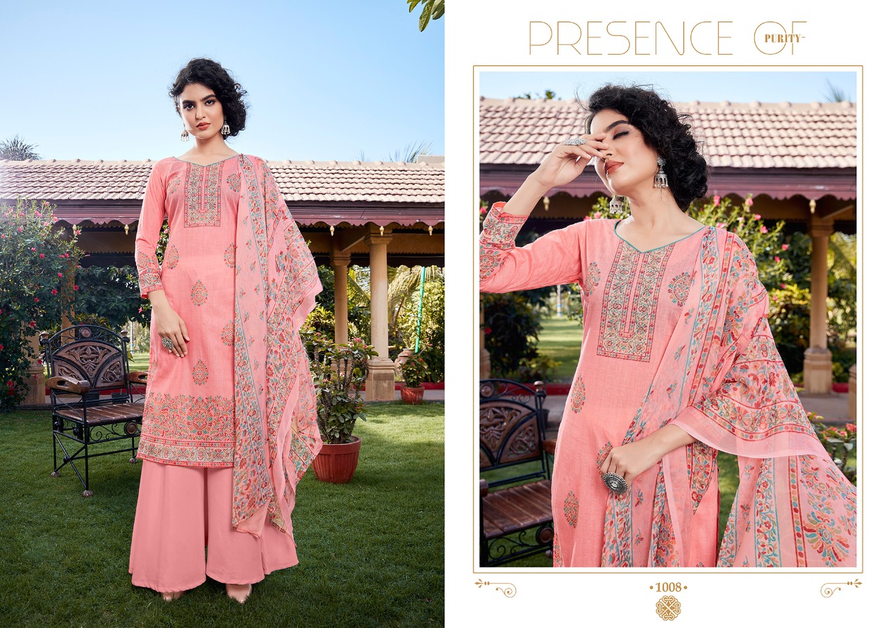 Anita Kesariya  Presents  Simran Digital Print Designer Dress Material