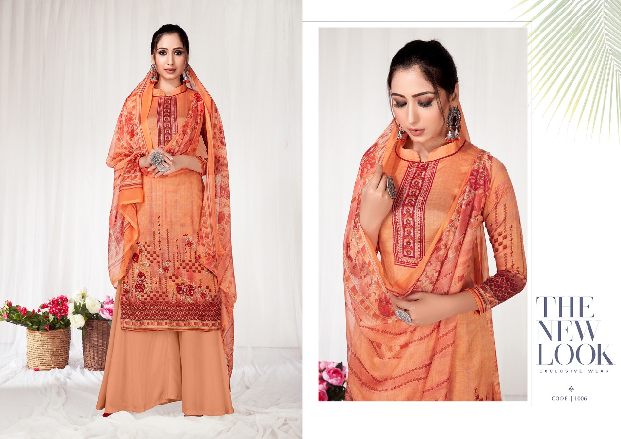 Anita Kesariya Presents  Zaara Cotton Designer Dress Material