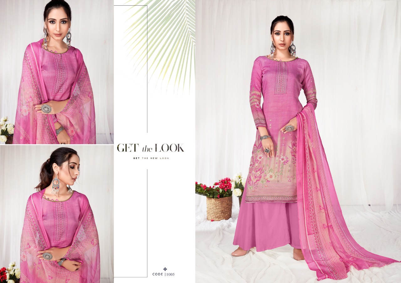 Anita Kesariya Presents  Zaara Cotton Designer Dress Material