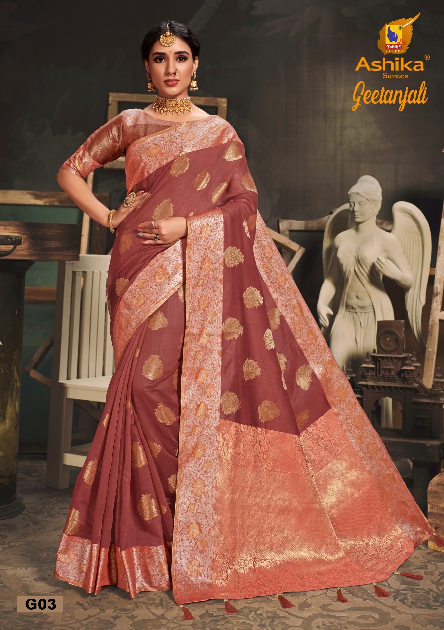 Ashika Presents  Geetanjali Banarasi Silk Saree Collection