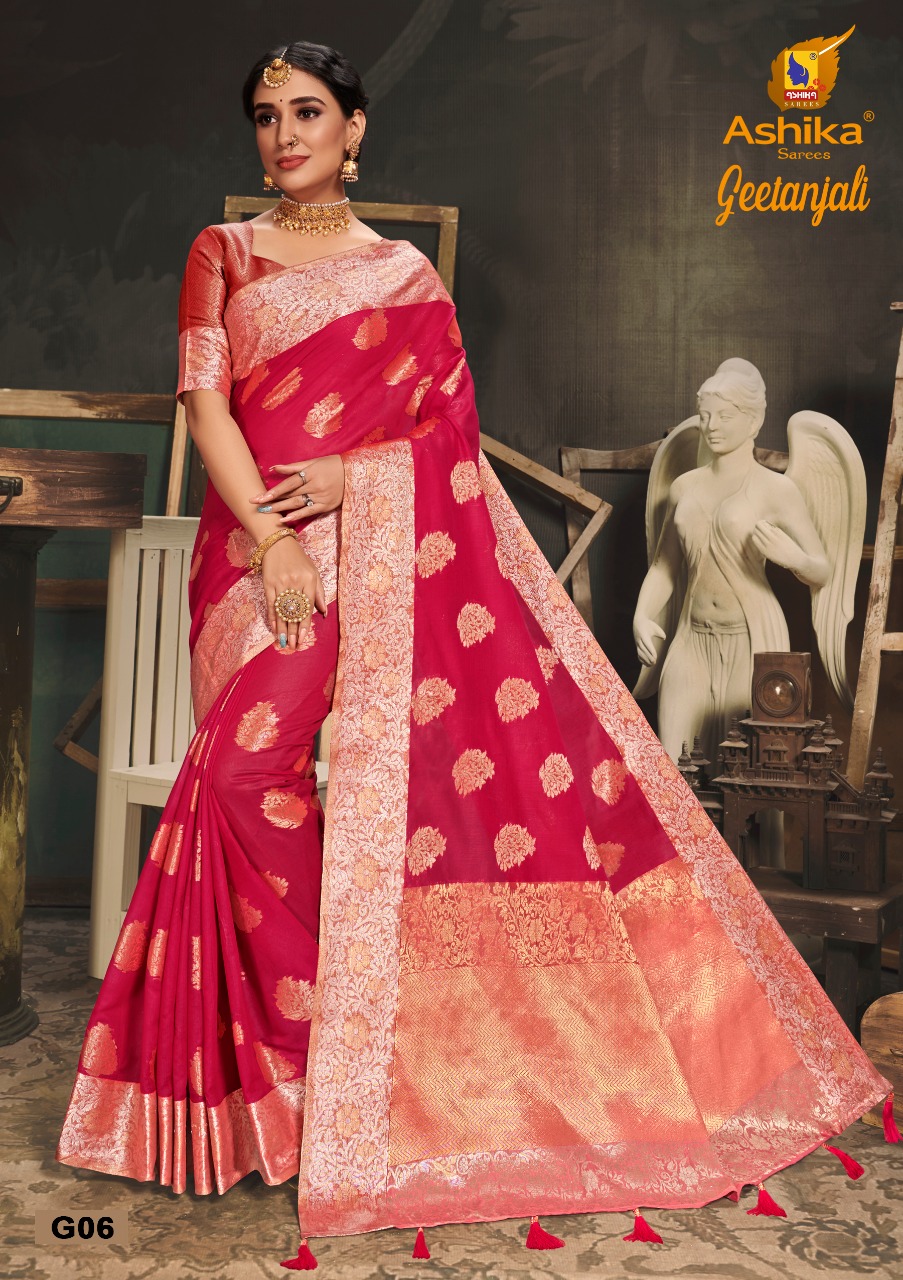 Ashika Presents  Geetanjali Banarasi Silk Saree Collection