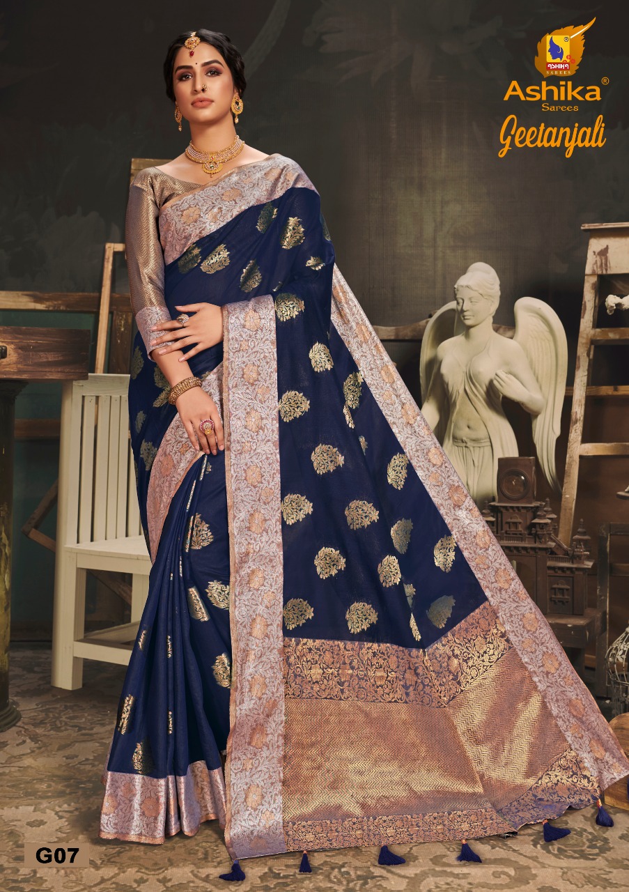 Ashika Presents  Geetanjali Banarasi Silk Saree Collection