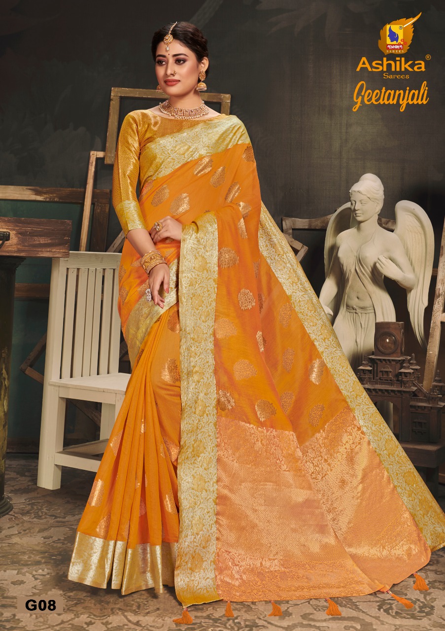 Ashika Presents  Geetanjali Banarasi Silk Saree Collection