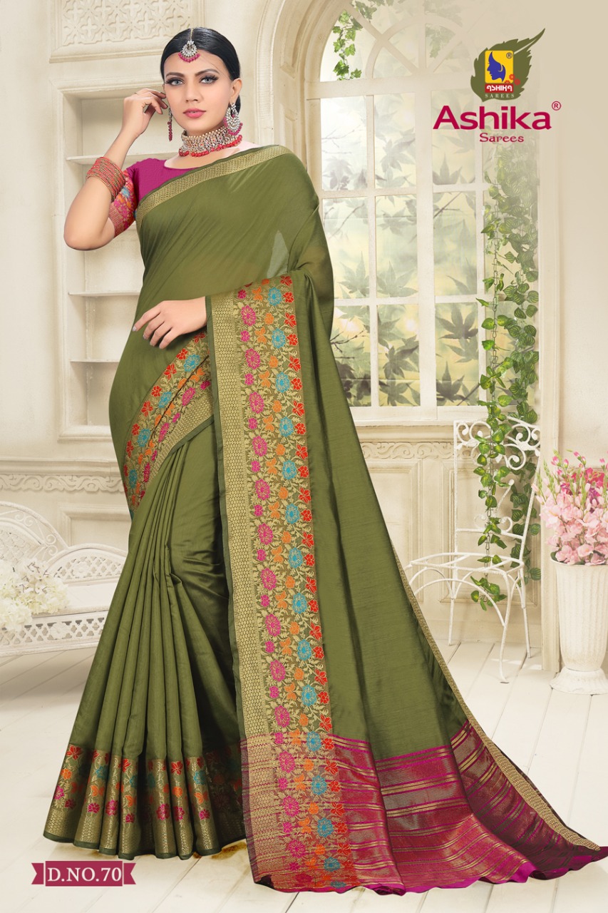 Ashika Presents Lotus  Festive Wear Sarees Collection