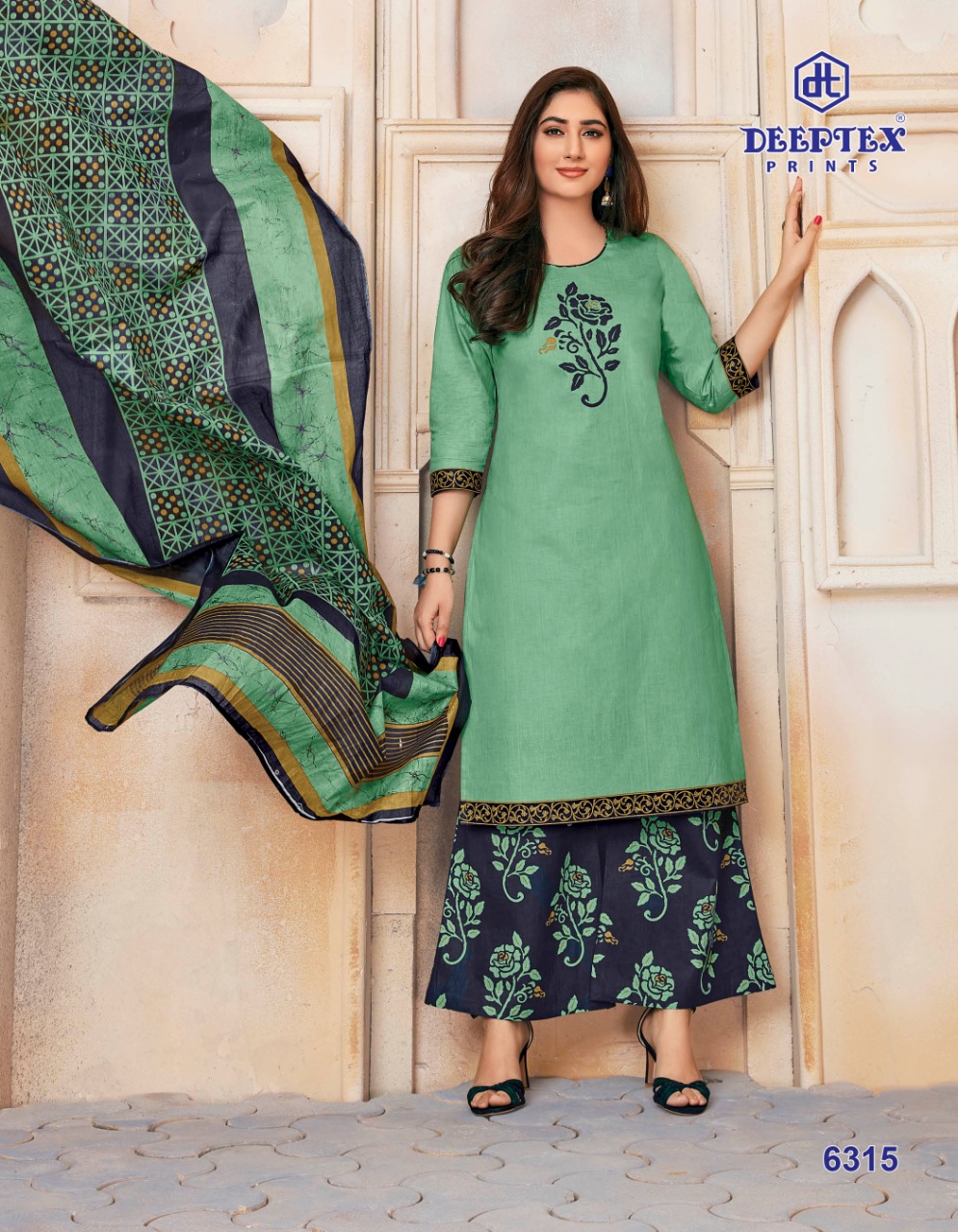 Deeptex Miss India Vol 65 Cotton Casual Wear Dress materials :  Textilecatalog