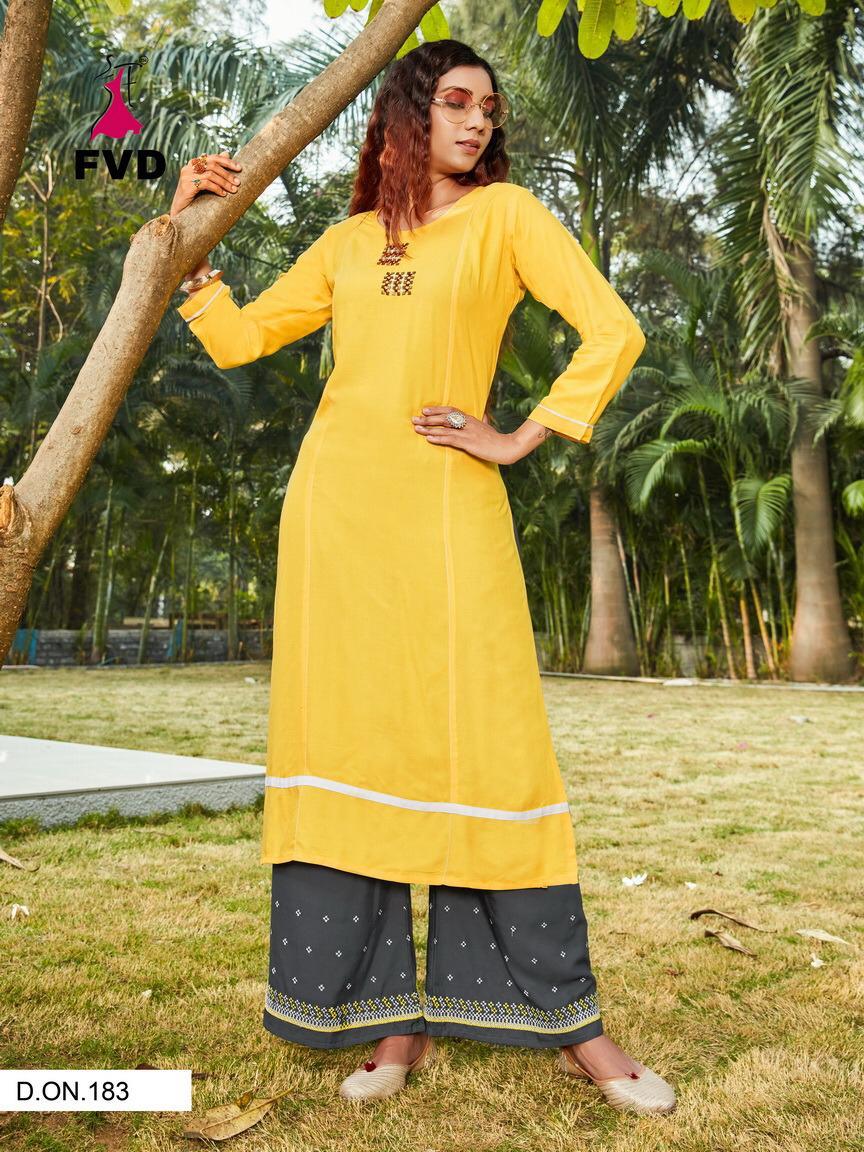 Fvd Launching Begum Vol 1 Kurti With Bottom Collection