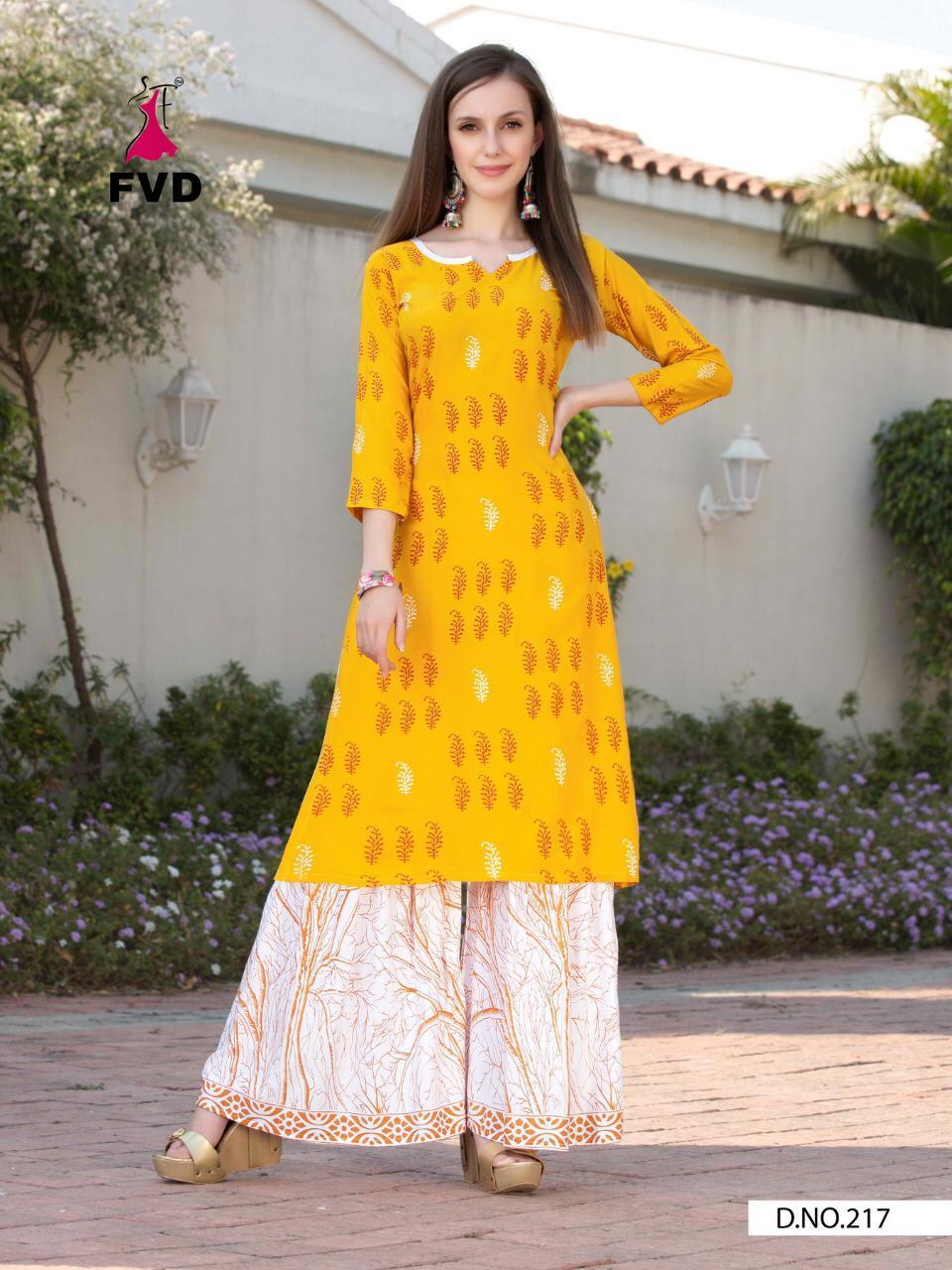 Fvd  New Launching  Colourfull  Vol  1 New Catalogue For Kurti With Sharara