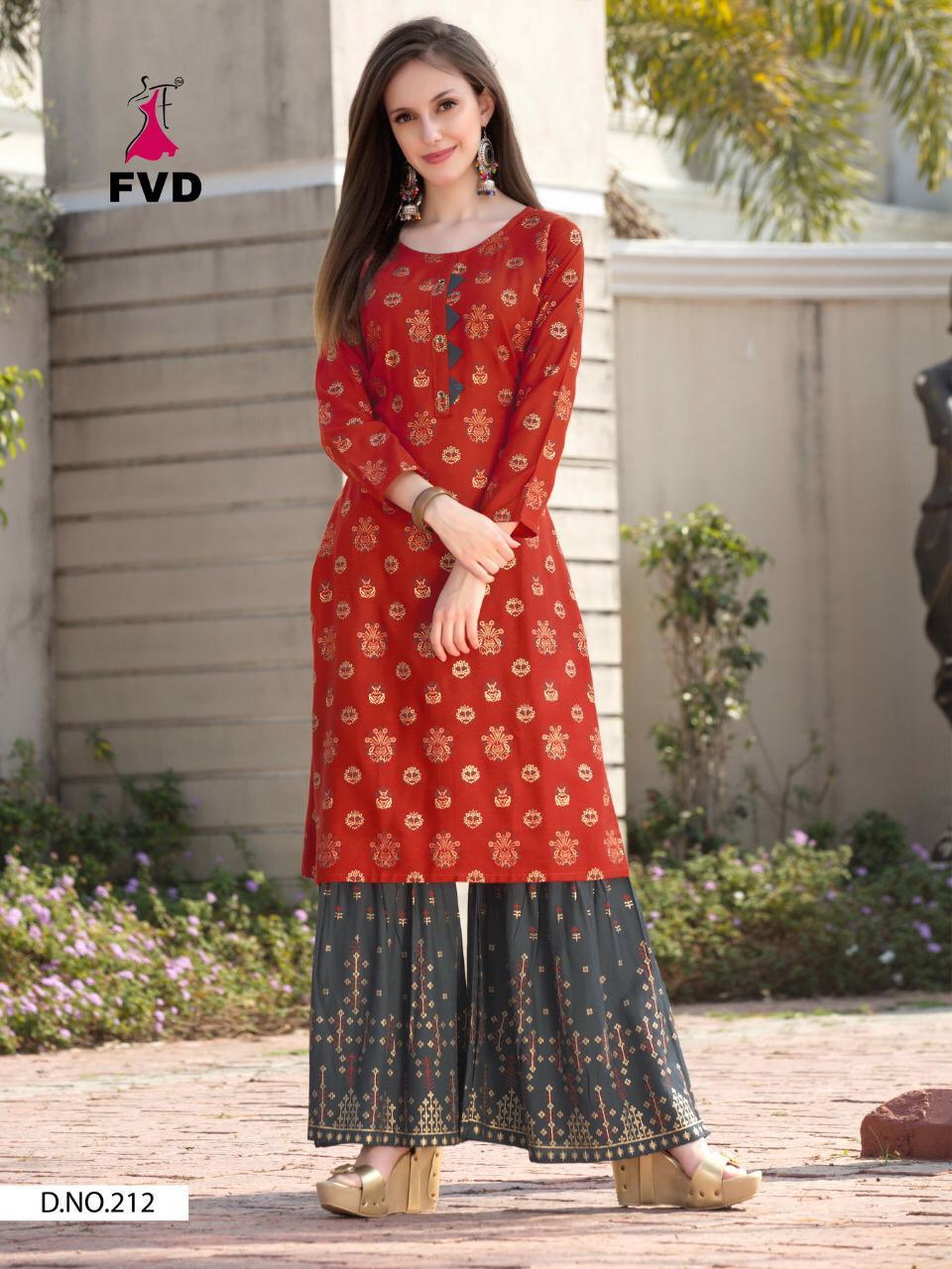 Fvd  New Launching  Colourfull  Vol  1 New Catalogue For Kurti With Sharara