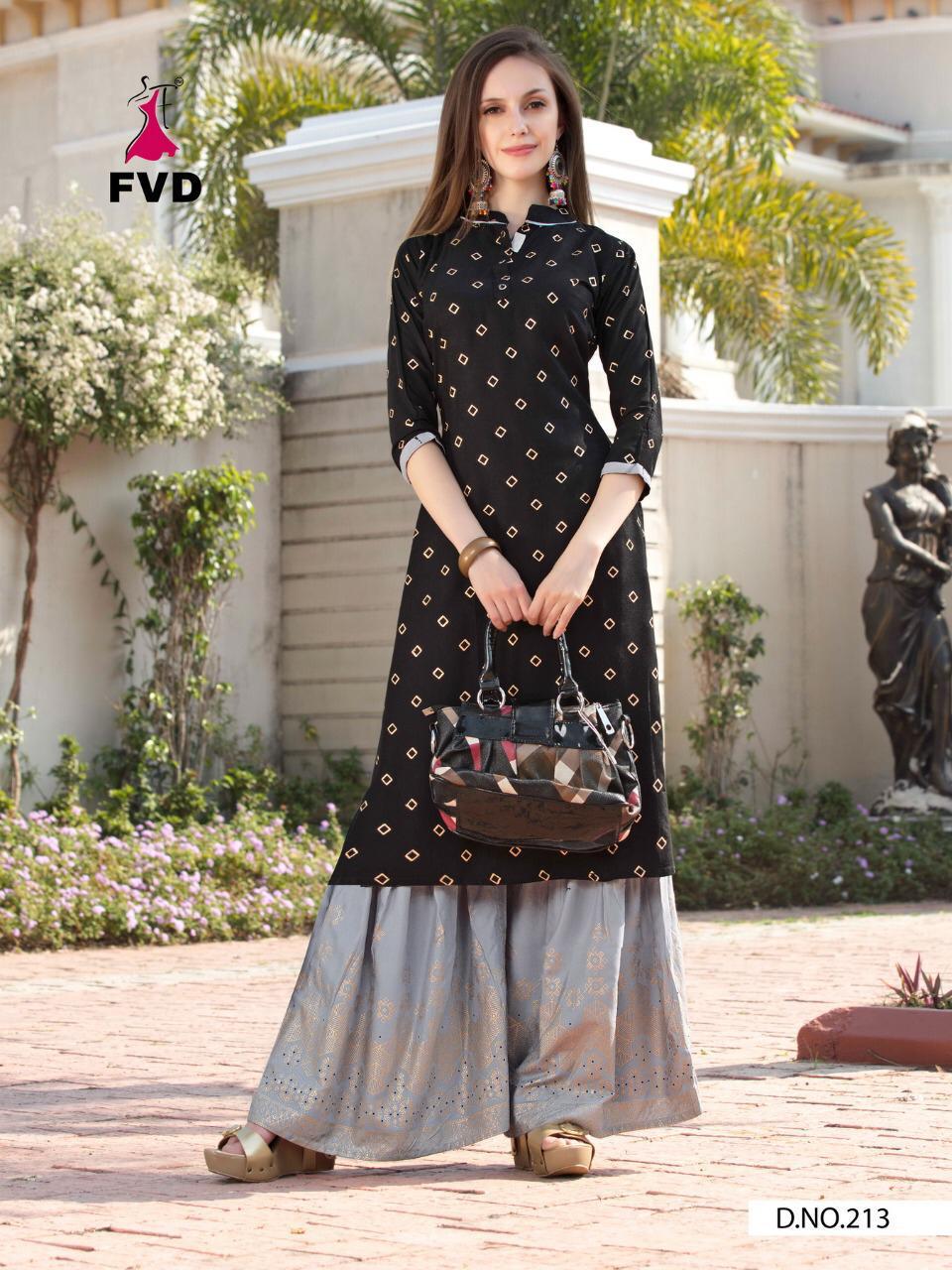 Fvd  New Launching  Colourfull  Vol  1 New Catalogue For Kurti With Sharara