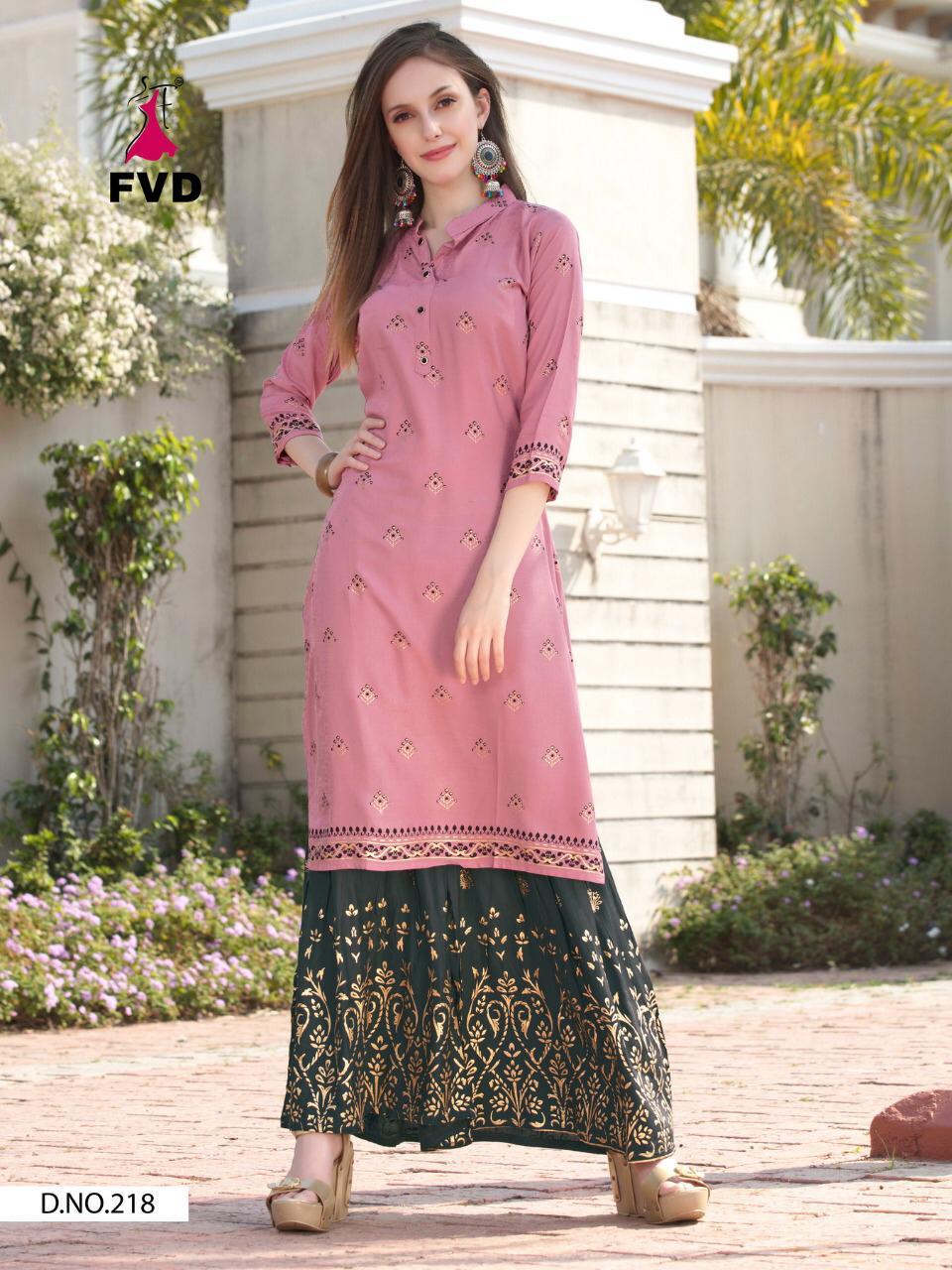 Fvd  New Launching  Colourfull  Vol  1 New Catalogue For Kurti With Sharara