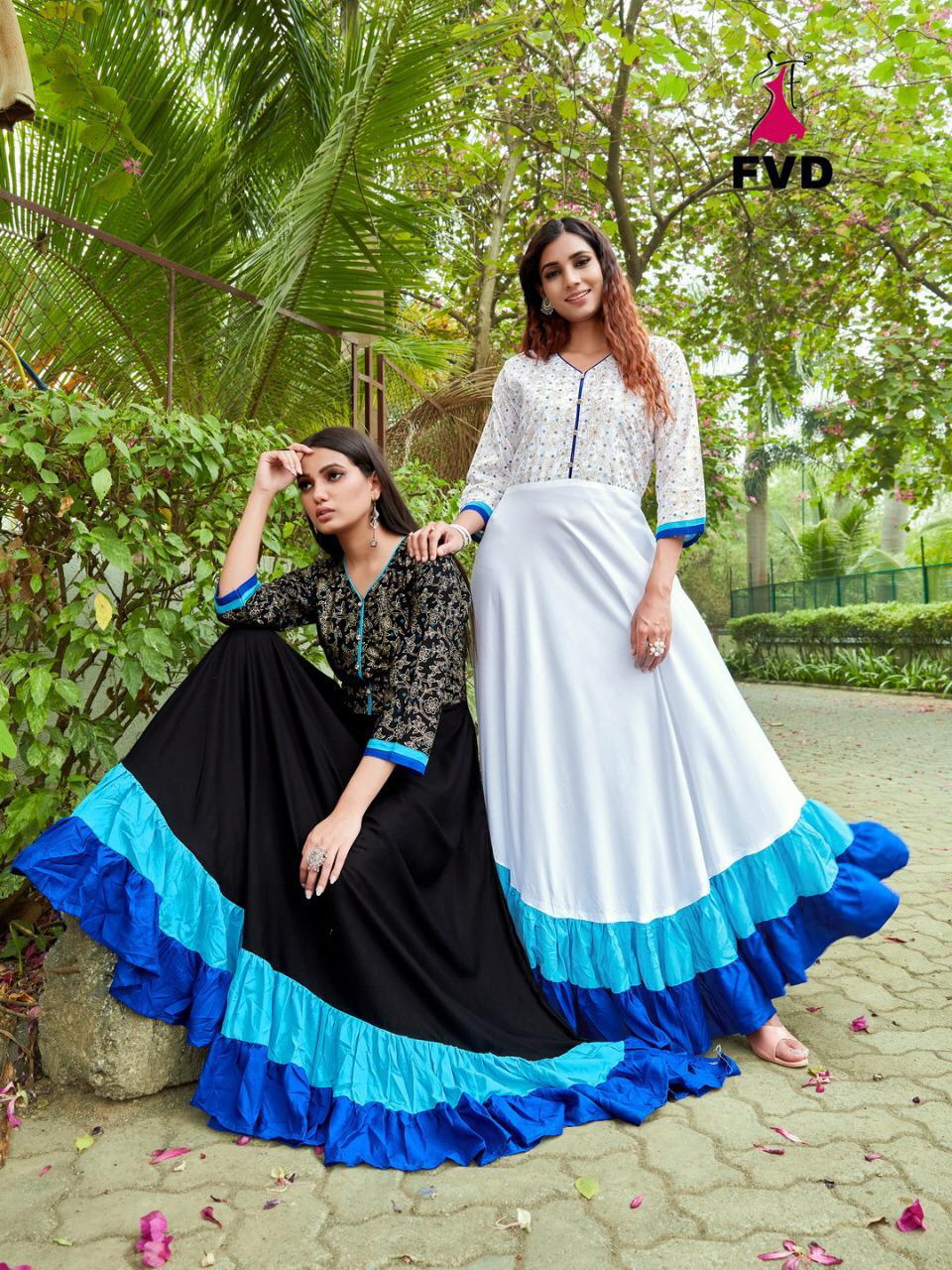 Fvd New Launching  London Dream  Vol 1 Rayon Printed Long Kurtis Collection