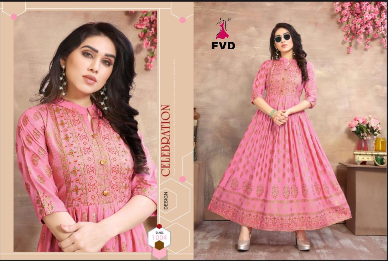 Fvd Presents Goldan City Vol 1 Anarkali  Kurti Collection