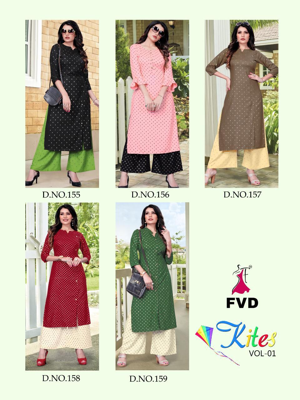 Fvd Presents Kites Vol 1 Kurti  With  Bottom Collection