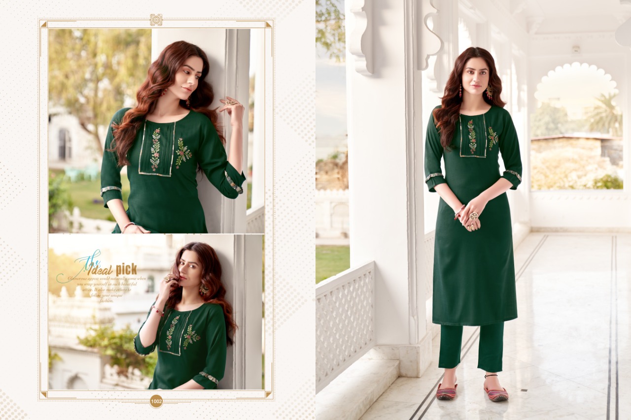 Kajri  Presents Namya  Vol 1  Kurti With Bottom Collection